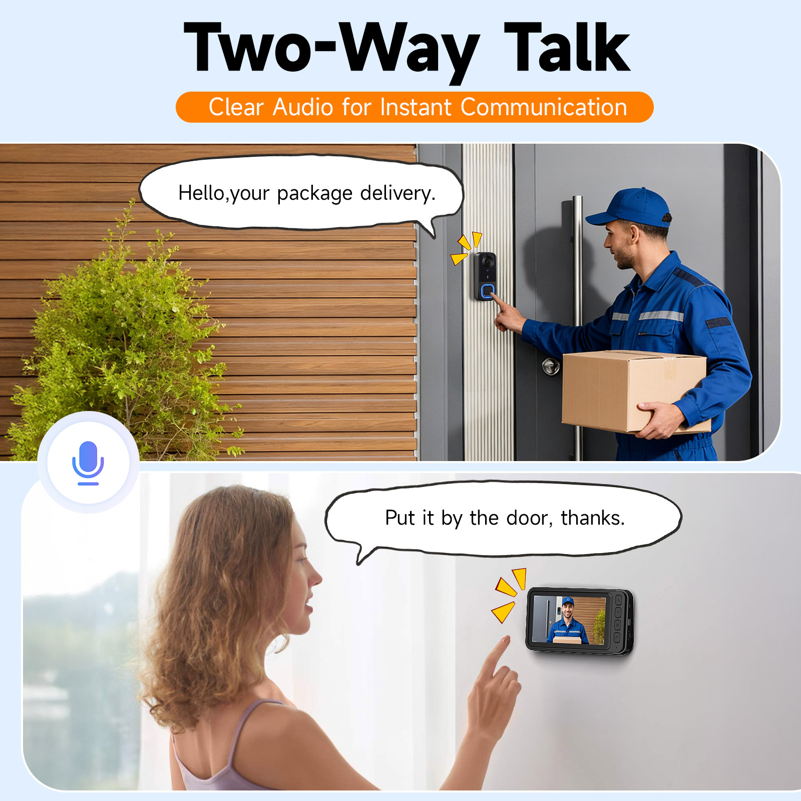 Video Doorbell HD Camera Night - Home Security No Monthly Fee ulasan dan harga