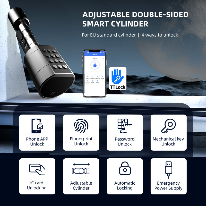 Smart Euro Cylindrical Door Lo - Home Security Ideas ulasan dan harga
