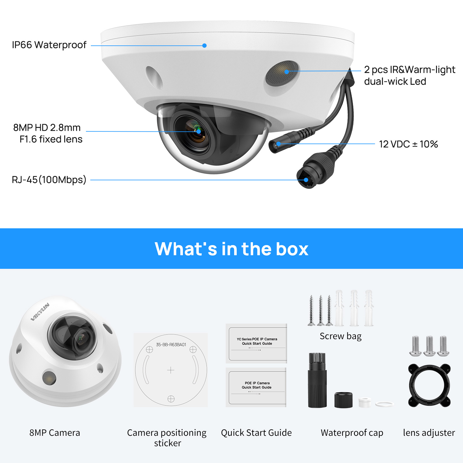 4K 8MP POE IR&Warm Lights fish - Home Security Hikvision ulasan dan harga