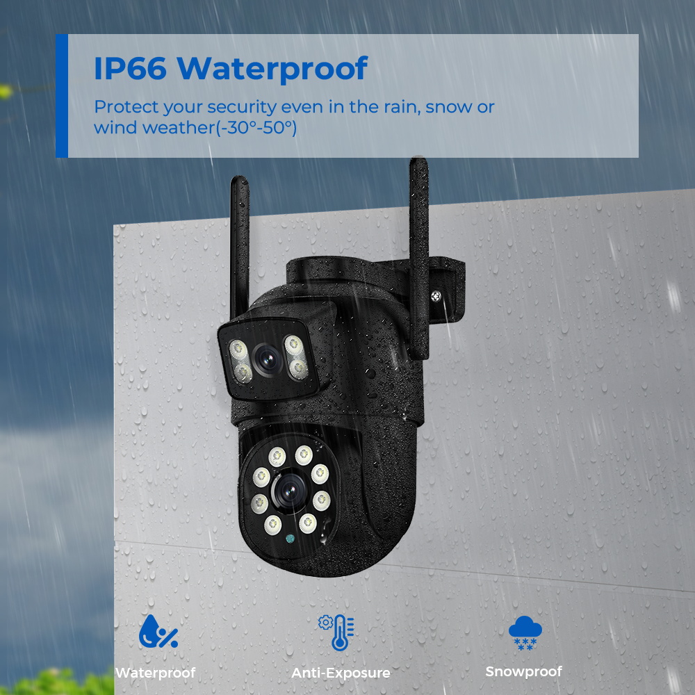 Outdoor 8MP 4K WiFi PTZ Securi - Home Yard Security Cameras ulasan dan harga