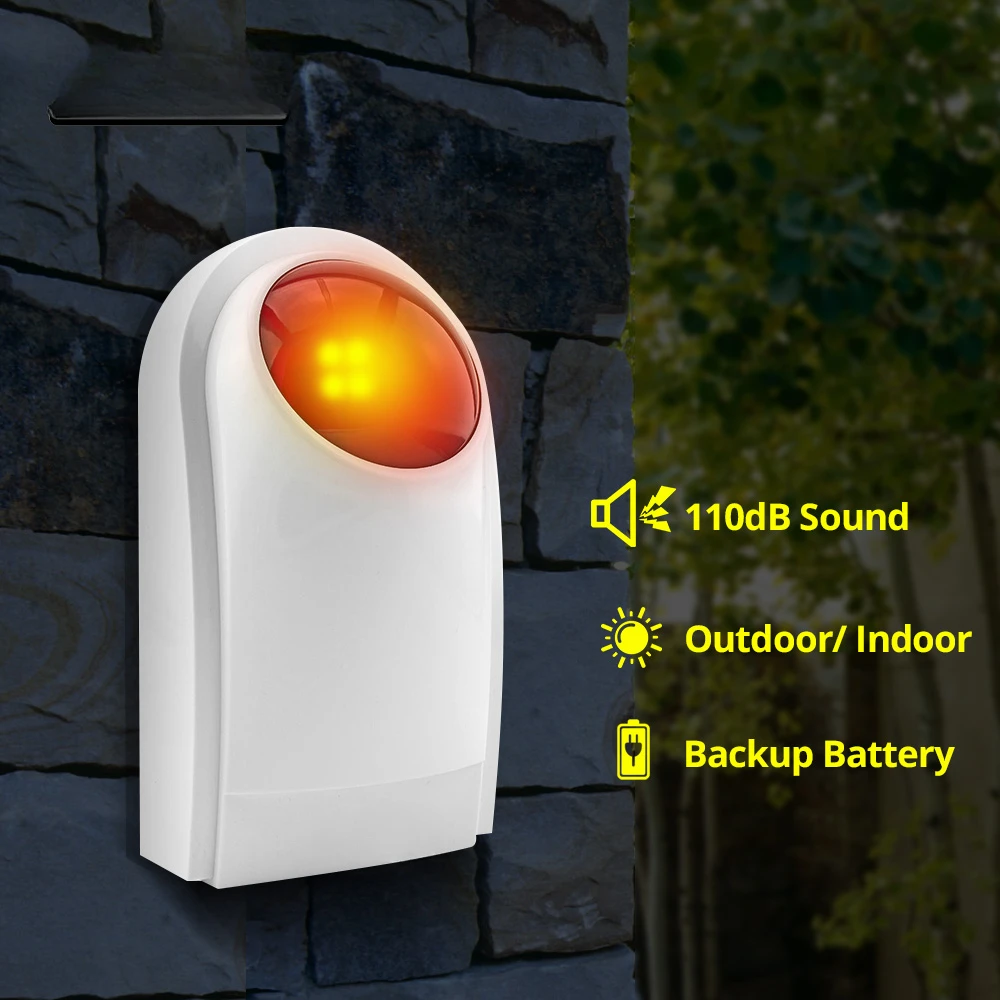 Flash Alarm Wireless Outdoor S - Home Security Battery ulasan dan harga