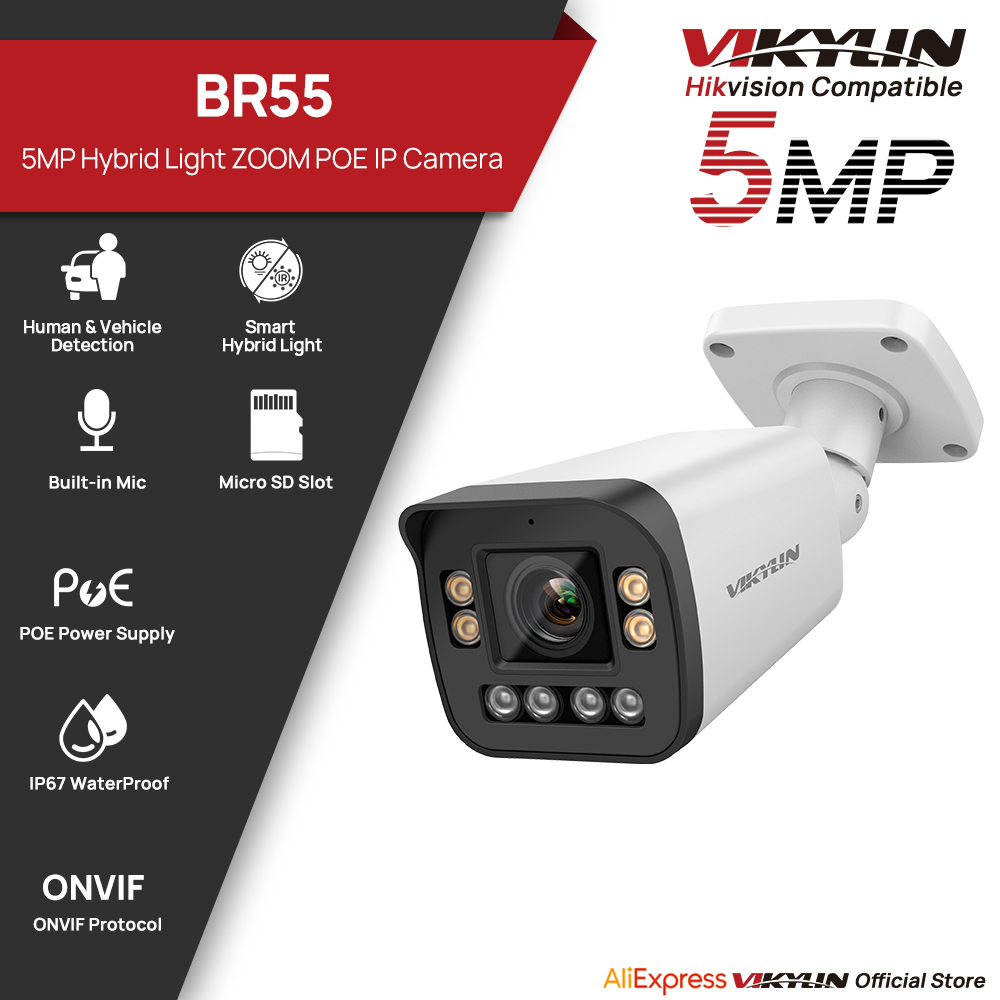VIKYLIN 5MP 5X Zoom Bullet IP  - Home Security Hikvision ulasan dan harga