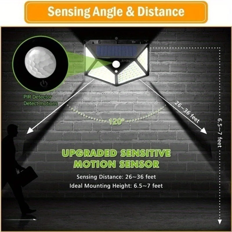 100Led Multifunctional Solar L - Solar Security Light ulasan dan harga