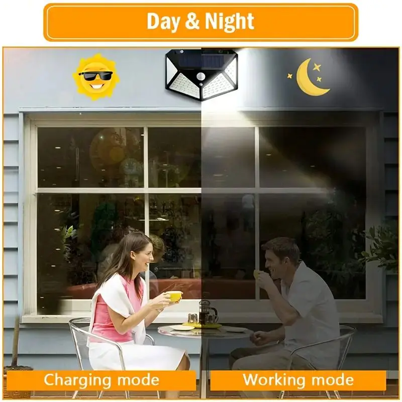 100LED Outdoor Solar Garden Li - Solar Security Light ulasan dan harga