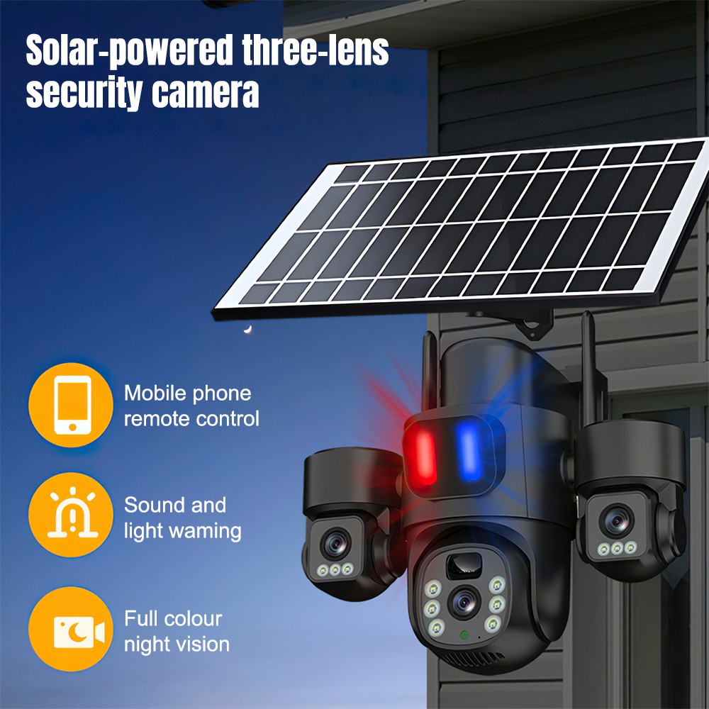Solar WiFi PTZ Camera Outdoor  - Home Security Ideas ulasan dan harga