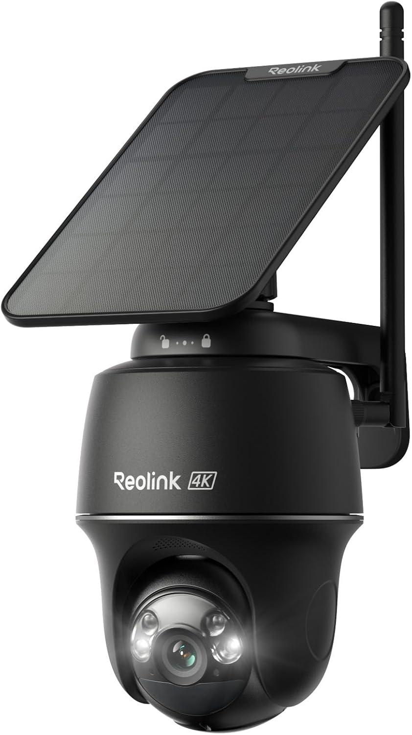4K Wireless Outdoor Solar Secu - Home Security No Monthly Fee ulasan dan harga