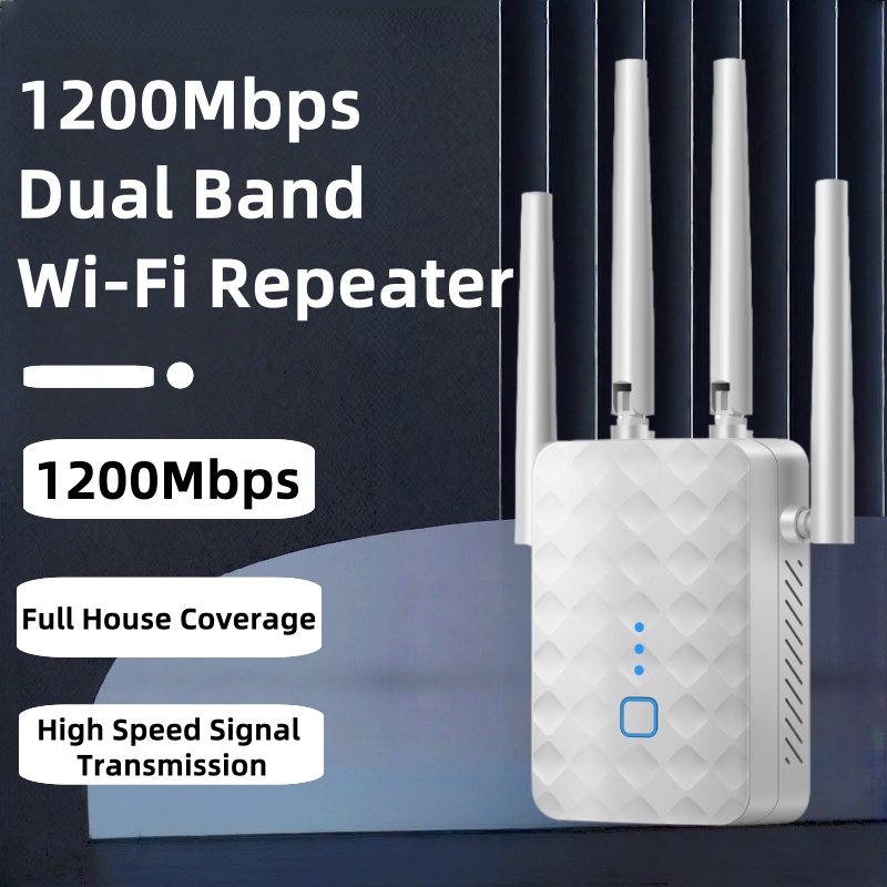 1200Mbps WiFi Repeater Wireles - Home Security And Internet ulasan dan harga