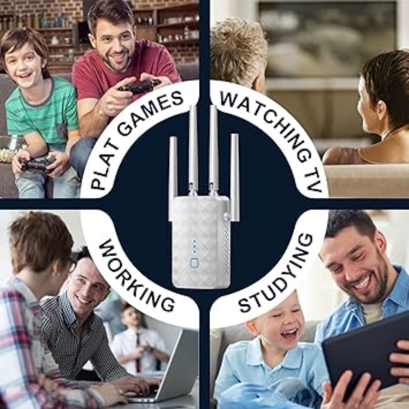 1200Mbps WiFi Repeater Wireles - Home Security And Internet ulasan dan harga