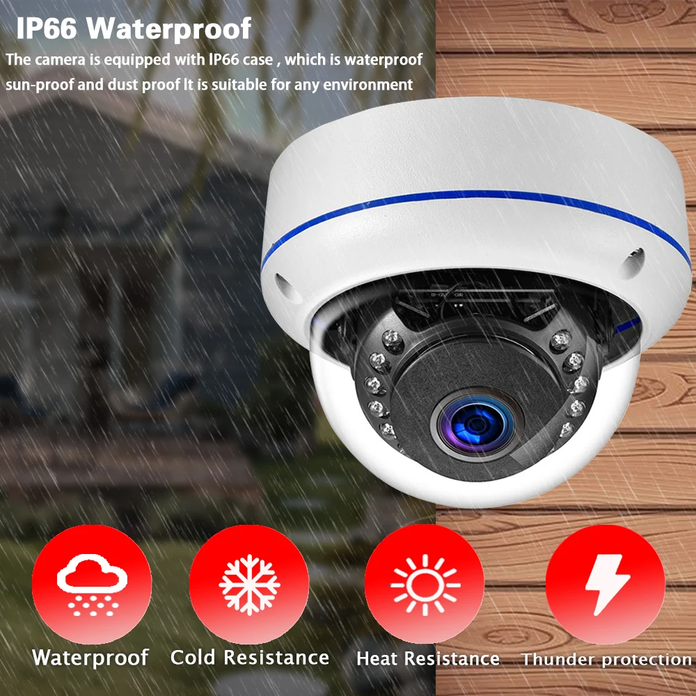 Tuya 5MP POE Dome IP Camera Ou - Home Yard Security Cameras ulasan dan harga