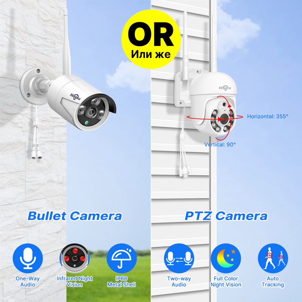 Hiseeu 5MP WiFi CCTV Camera Se - Home Security Wireless Camera ulasan dan harga