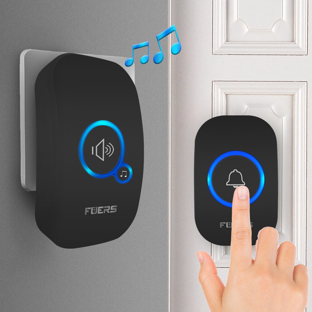 Fuers Wireless Doorbell Waterp - Home Security Bell ulasan dan harga