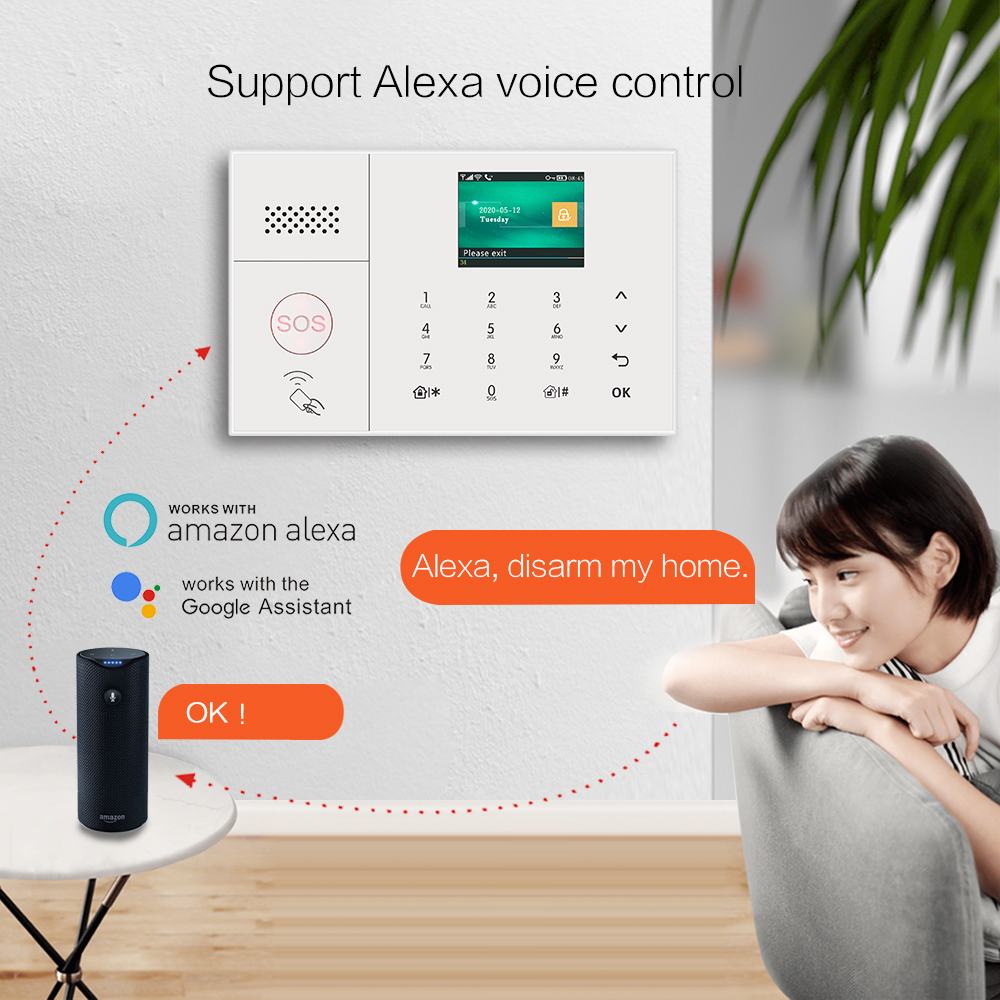 Best SalesTUYA Wireless Alarm  - Home Security Using Gsm ulasan dan harga