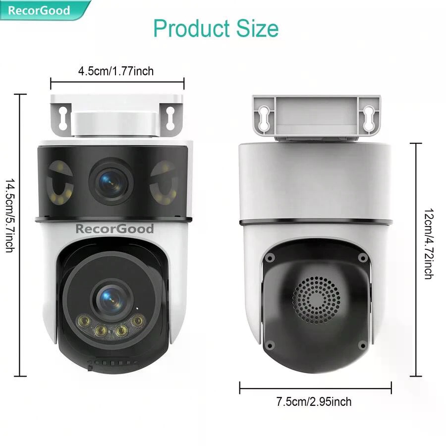RecorGood Dual-Lens Dual-View  - Home Security No Monthly Fee ulasan dan harga