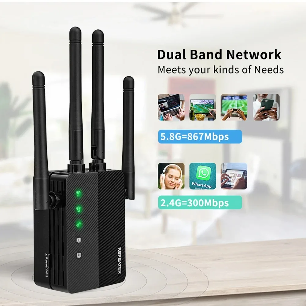WiFi Extender Featuring 2.4/5. - Home Security And Internet ulasan dan harga