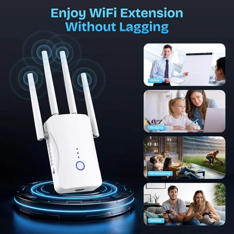 2.4G/5GHz Dual Band WiFi Repea - Home Security Outdoor ulasan dan harga