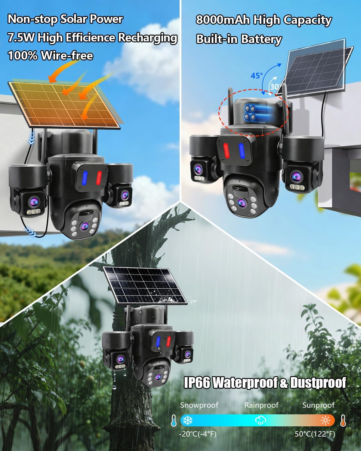 Outdoor Solar Security Camera  - Home Security No Monthly Fee ulasan dan harga
