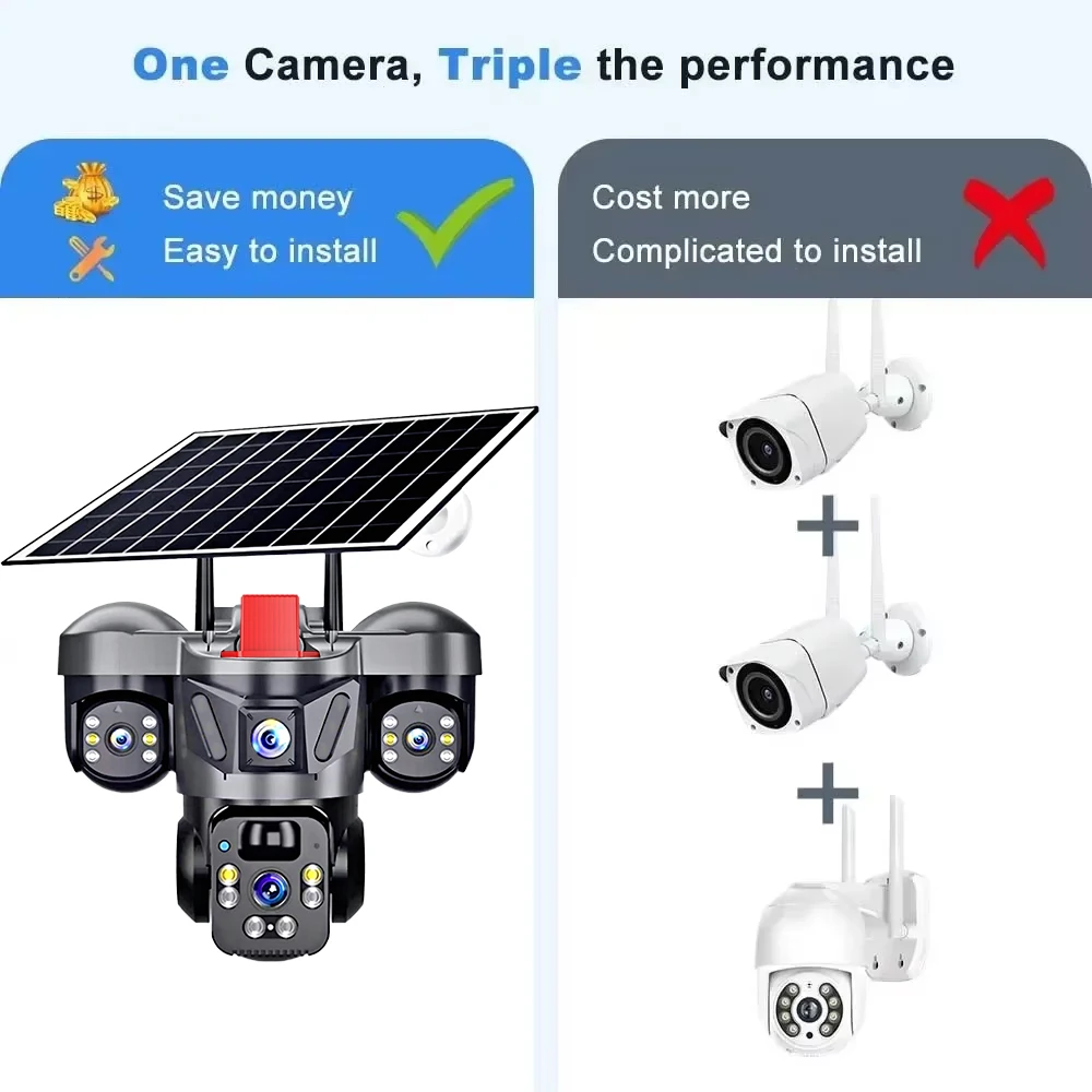 KERUI Outdoor PTZ 6MP 4G SIM W - Home Security Battery ulasan dan harga