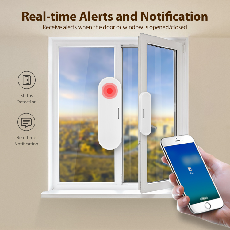 Tuya Smart Door Window Sensor  - Home Security Battery ulasan dan harga