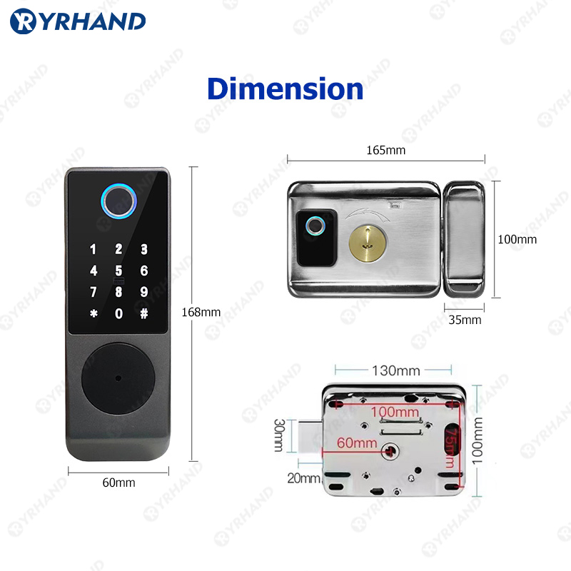 Tuya Smart lock Waterproof Wif - Home Security Battery ulasan dan harga