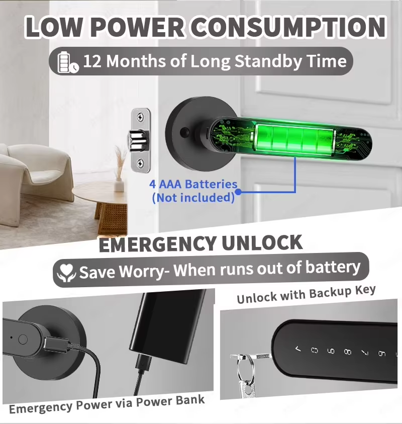 TTLock Smart Digital Door Lock - Home Security Battery ulasan dan harga