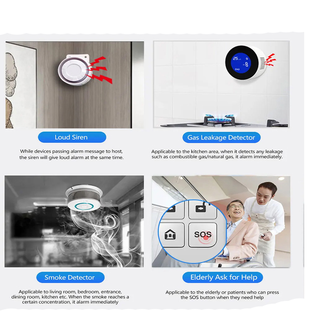 PGST 4G Tuya Smart Home Alarm  - Home Security Diy ulasan dan harga