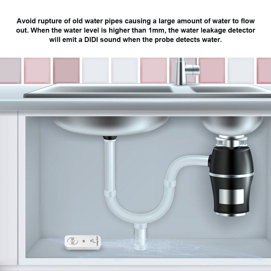 KERUI Wireless Water Sensor 90 - Home Security Outdoor ulasan dan harga